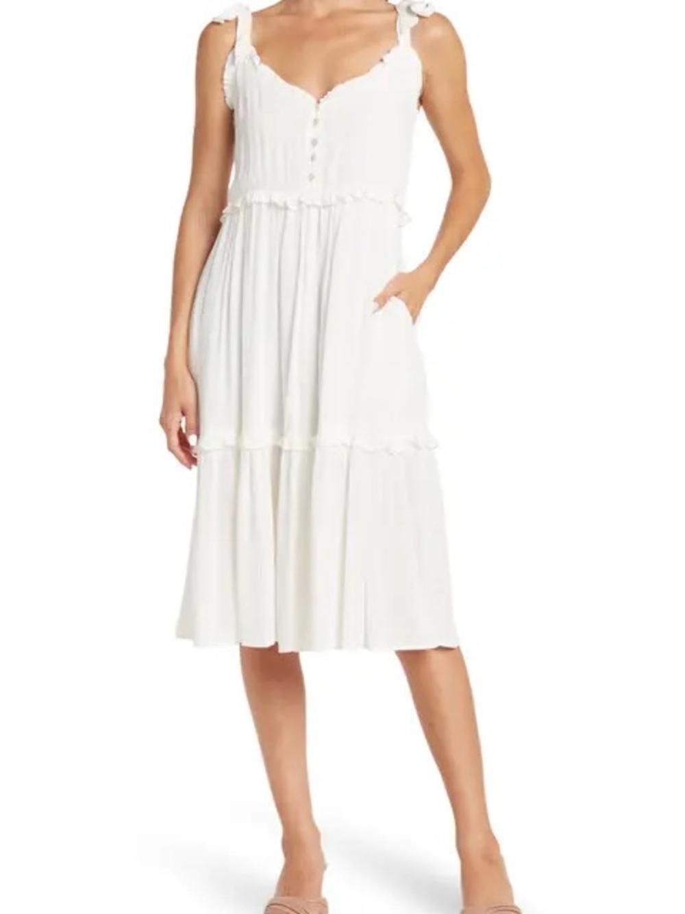 WISHLIST Tie Strap Tank Dress